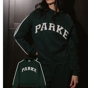 Parke Sport Mockneck GREEN with White Stripes & PARKE Applique Letters